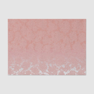 Blush Pink Elegant Succulent Pattern Decoupage Tissue Paper