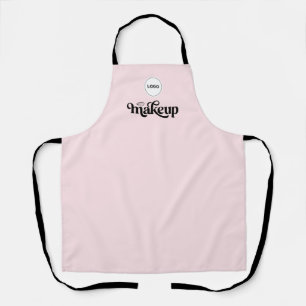 Blush Pink Employee Your Logo Makeup Artist Apron