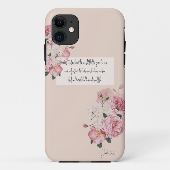 Blush Pink Faith Encased Wisdom Case-Mate iPhone Case (Back)