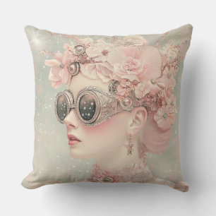 Blush Pink Fantasy Woman  Cushion