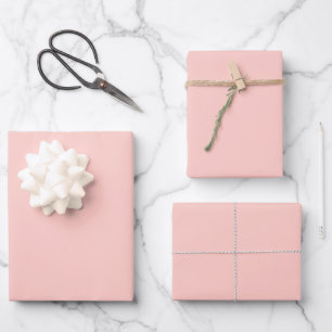 Blush Pink #FFCEC7 Wrapping Paper Sheet