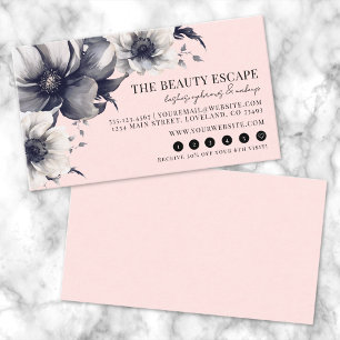 Blush Pink Floral Beauty Loyalty Card