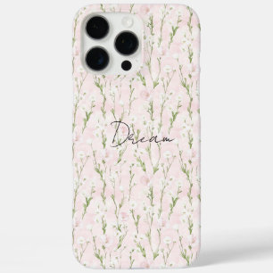 Blush Pink Floral iPhone 16 Pro Max Case