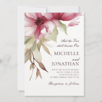 Blush Pink Floral Christian Bible Verse Wedding