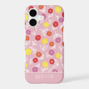 Blush pink floral ditsy pattern