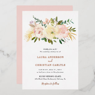 Blush Pink Floral Elegant Wedding
