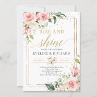 Blush pink floral greenery eucalyptus wedding