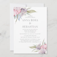 *~* Blush Pink Floral Rose AR15 WEDDING RSVP +