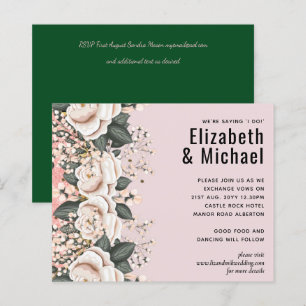 Blush Pink Floral Sage Wedding Budget