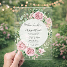 Blush Pink Floral Watercolor Wedding
