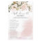 Blush Pink Floral Who Knows The Bride Best Game