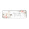 Blush Pink Floral Woodland Animals Return Address