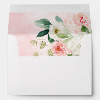 Blush Pink Florals Modern Botanical Wedding