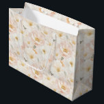 Blush Pink Flowers Bridal Shower Large Gift Bag<br><div class="desc">Blush Pink Flowers Bridal Shower</div>