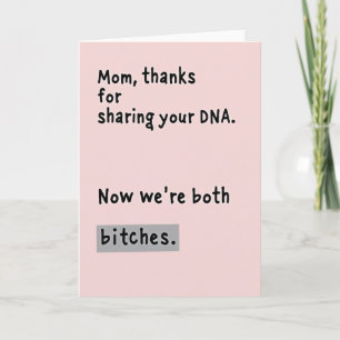 Blush Pink Funny Mothers Day Card