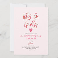 Blush Pink Galentine's Day Party Brunch Dinner