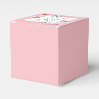 Blush Pink Girl in bloom Baby Shower Favour Box