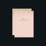 Blush Pink & Glam Gold Confetti Wedding Collection Advice Card<br><div class="desc">Add a touch of glam to your wedding with these blush pink and gold confetti advice cards. The simple yet stylish design will allow your guests to write a note of advice for you to keep and read over in years to come. The wording is easy to personalise so these...</div>