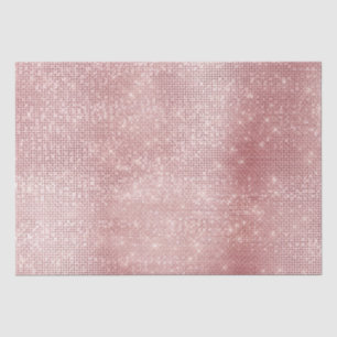 Blush Pink Glitzy Chic Glam Sparkle Tissue Paper