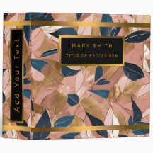 Blush Pink Gold Boho Popular Leaves Collection