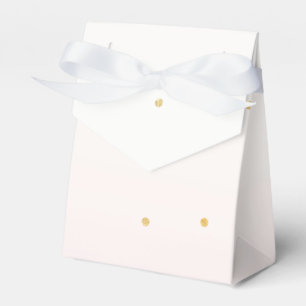 Blush Pink Gold Confetti Sparkle Bridal Shower Favour Box