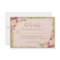 Blush Pink Gold Glitters Floral RSVP Reply