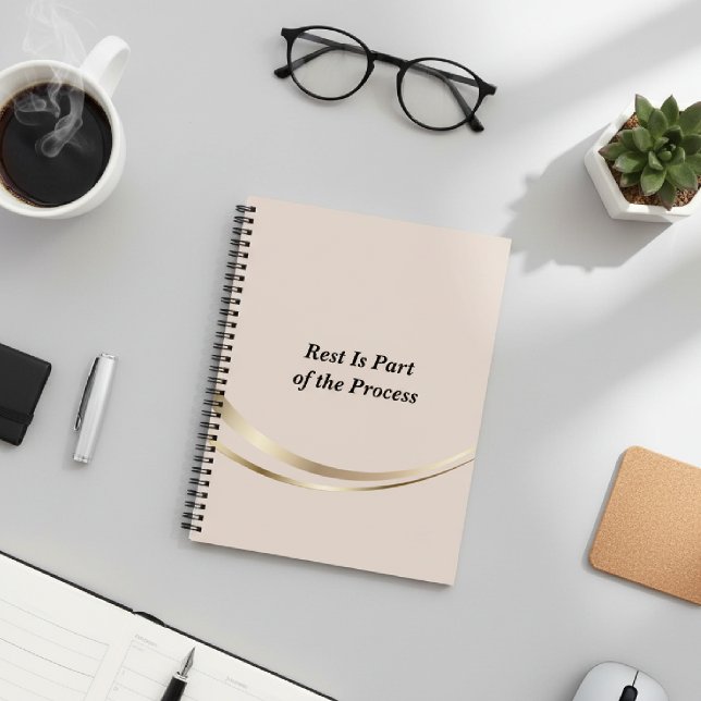 Blush Pink Gold Minimalist Notebook (Creator Uploaded)