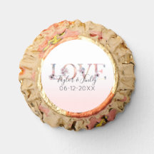  Blush Pink Gradient Love Cute Girly Bridal Shower