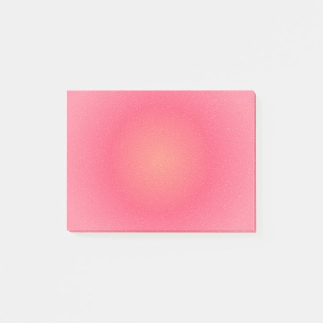 Blush Pink Gradient Sparkle Sticky Notes (Front)