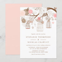 Blush Pink Hanging Birdcages Wedding