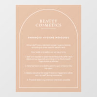 Blush Pink Hygiene Poster Beauty Makeup Business