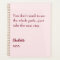 Blush pink inspirational goal quote 2026