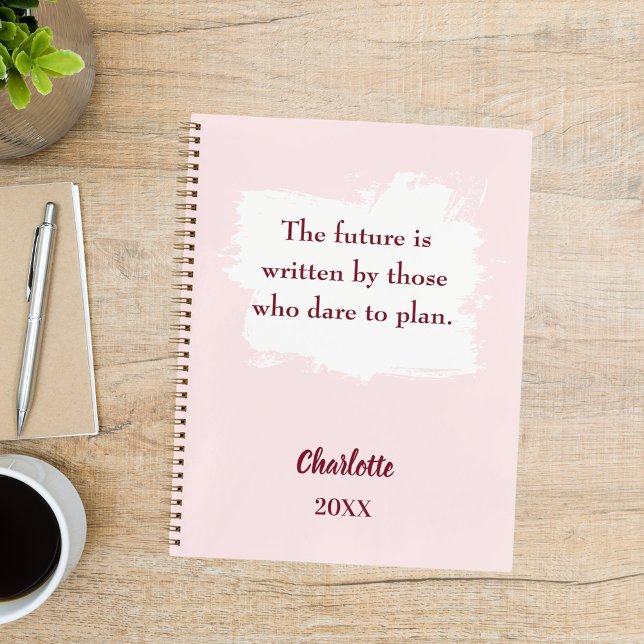 Blush pink inspirational quote writing notebook (Creator Uploaded)