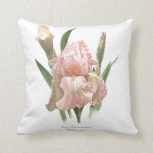 Blush Pink Iris Cushion