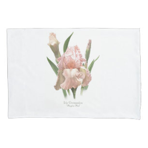 Blush Pink Iris Pillowcase