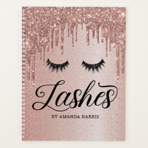 Blush Pink Lashes Appointment Book Planner