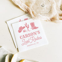 Blush Pink Last Rodeo Cowgirl Bachelorette Party