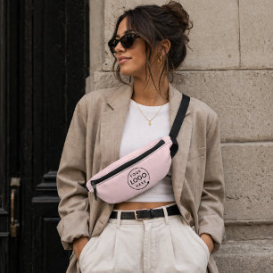 Blush Pink Logo Business Professional Bum Bags
