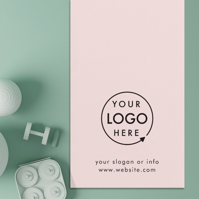 Blush Pink | Logo Business Professional Yoga Mat (Creator Uploaded)