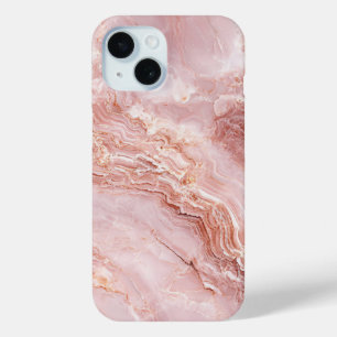 Blush Pink Marble Case with Intricate Veining