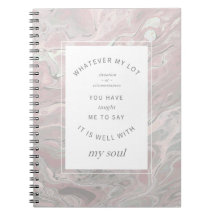 Blush Pink Marble Christian Hymn Art