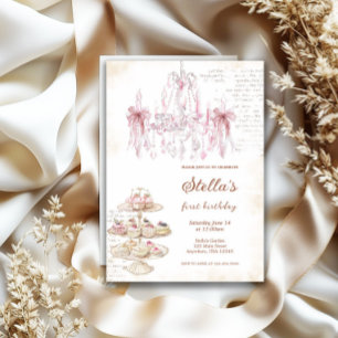 Blush Pink Marie Antoinette Invitation