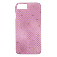 Blush Pink Mermaid Scales Pattern