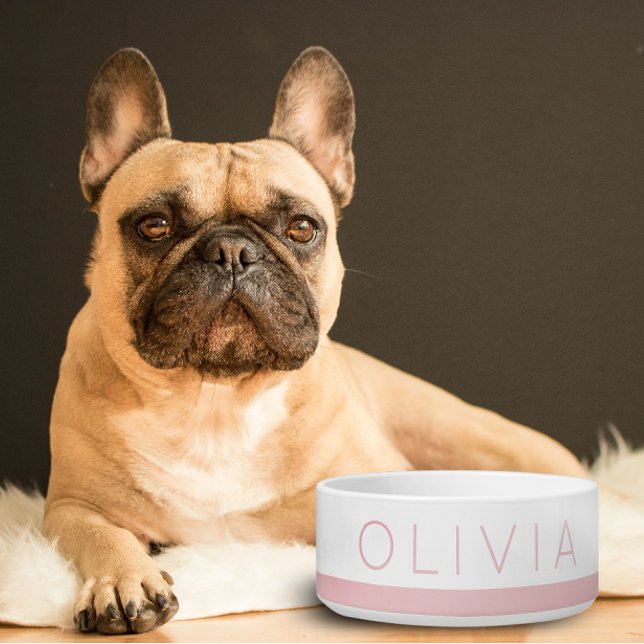 Blush Pink Minimal Colourful Personalised Dog Name (Creator Uploaded)