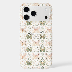Blush Pink Mint Green Butterflies 