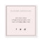 Blush Pink Modern Business Cards