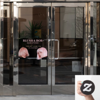 Blush Pink Modern Hair Salon