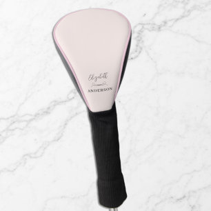 Blush Pink Modern Minimalist Golf Head Cover