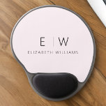 Blush Pink Modern Minimalist Monogram Name Gel Mouse Pad<br><div class="desc">Upgrade your workspace with our Classic Elegant Modern Minimalist Monogram Mouse Pad. This sophisticated mouse pad seamlessly marries timeless elegance with contemporary minimalism, adding a touch of refinement to your desk. Crafted with meticulous attention to detail, this mouse pad is more than just a functional accessory; it's a personalised statement....</div>