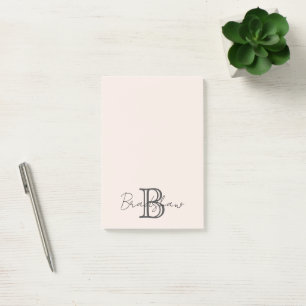 Blush Pink Modern Minimalist   Post-it Notes